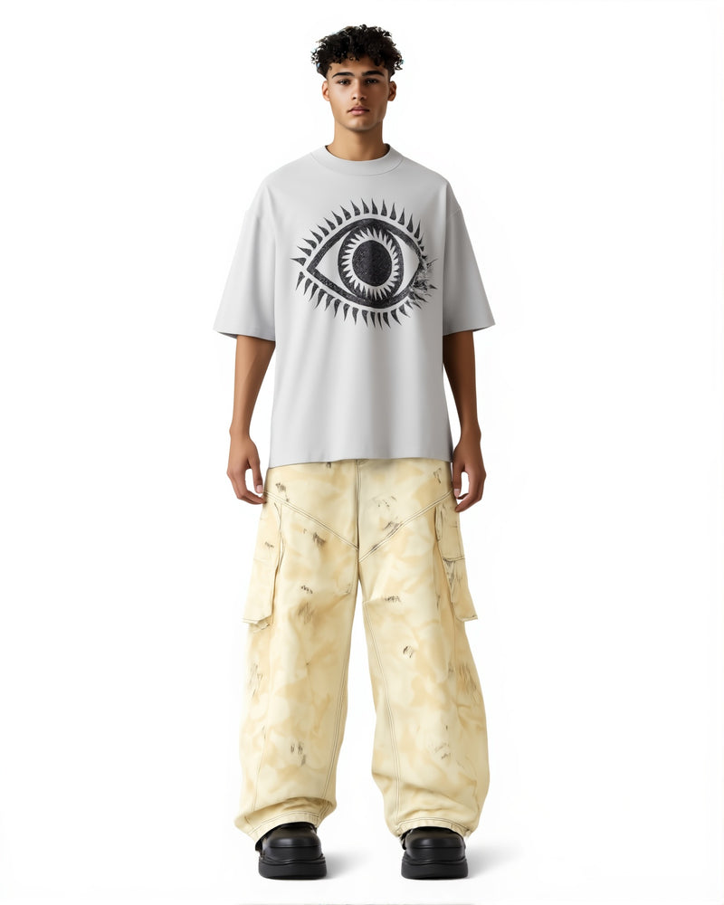 Flowered Eye T-Shirt in white