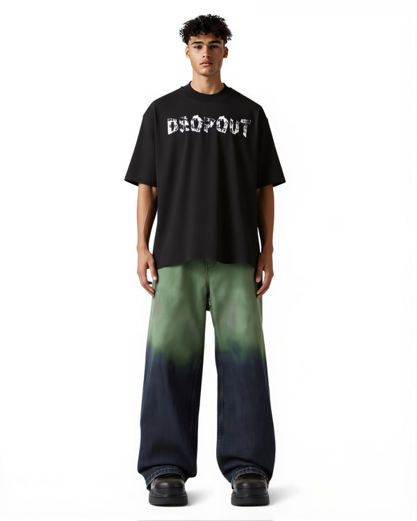 White Tape T-shirt in black