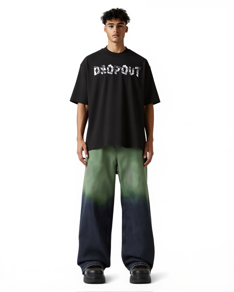 White Tape T-shirt in black