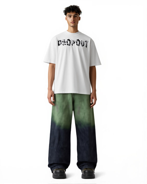 Black Tape T-shirt in white