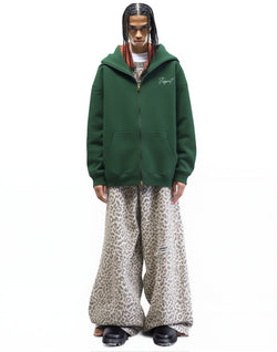 Signature Zip-up Hoodie in green