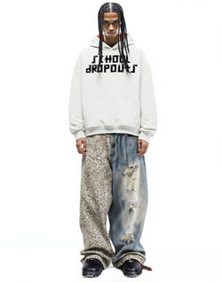 Unmatched Hoodie in white