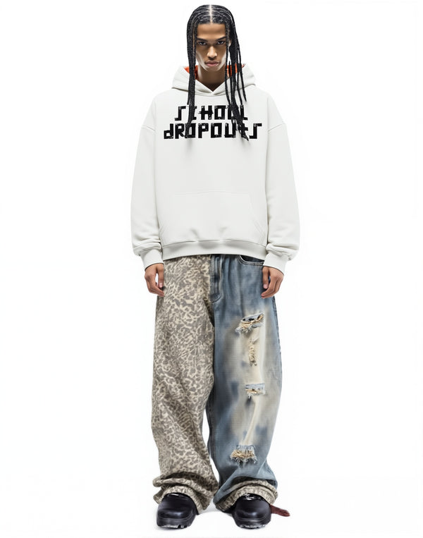 Unmatched Hoodie in white