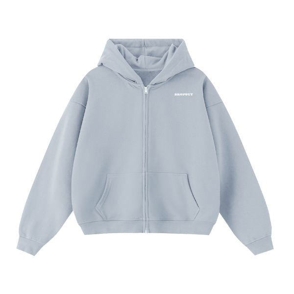 Gothic Logo ZIP-UP Hoodie in blue