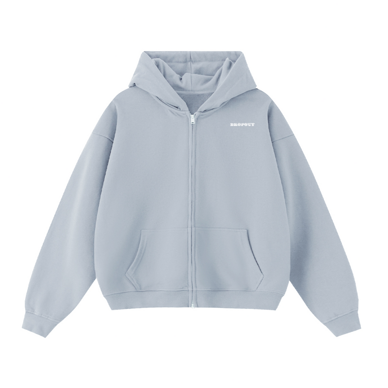 Gothic Logo ZIP-UP Hoodie in blue