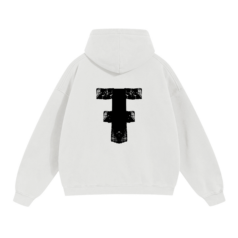 Unmatched Hoodie in white