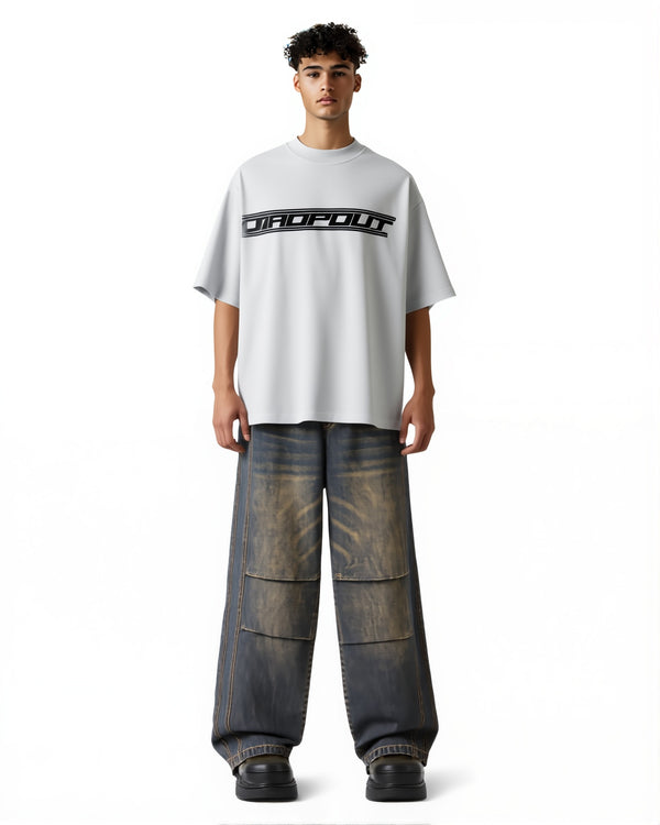 Racial T-shirt in white